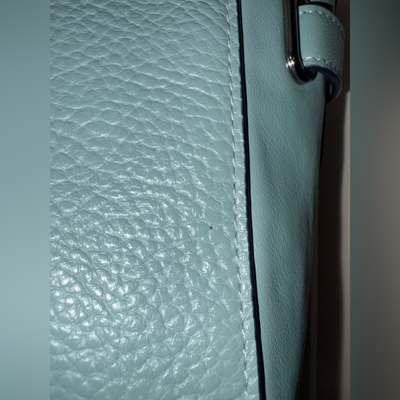 Coach Blake 25 Crossbody Satchel Pool Blue Pebbled Leather F55665 -Swagger Style - Picture 11 of 15